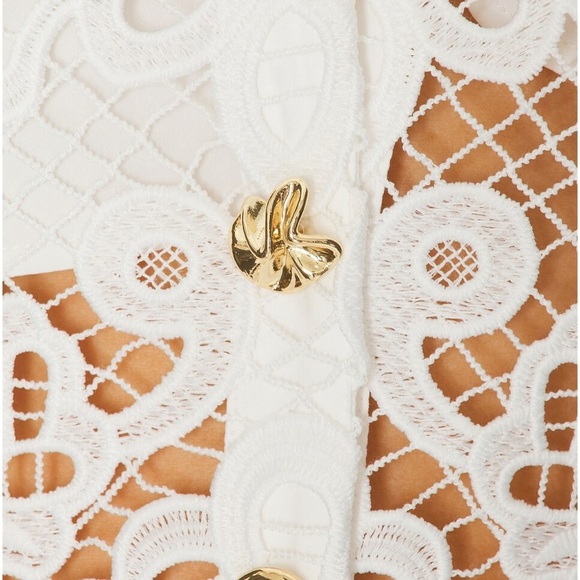 NWT SELF-PORTRAIT Guipure Lace Top - Picture 13 of 14